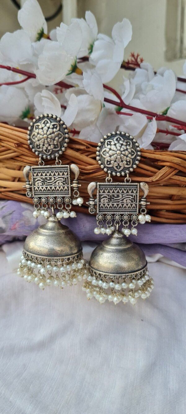 Hoor Brass Jhumki - Image 2